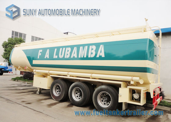 Customized Mechanical Semi Tractor Trailer , 42000 Liters Chemical Tank trailer